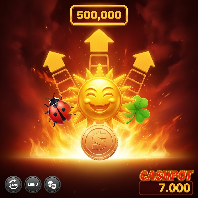 Alles Spitze Merkur Slot Spielansicht mit drei Gewinnleitern: Kaefer-Leiter links, Muenze-Leiter mittig, Kleeblatt-Leiter rechts, Merkur Sonne Wild-Symbol, leuchtende Flammen-Hintergrund, CASHPOT-Anzeige und goldene Bonuspfeile